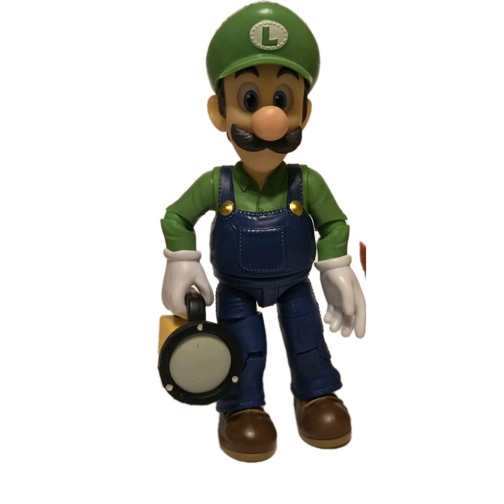 Jakks Pacific Nintendo Super Mario Bros Movie Luigi Tanooki 5in Figures Lot Toy - Picture 5 of 8